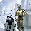 Star Wars : Episode IV - Un nouvel espoir (La Guerre des étoiles) : photo Anthony Daniels, George Lucas, Kenny Baker