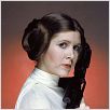 Star Wars : Episode IV - Un nouvel espoir (La Guerre des étoiles) : photo Carrie Fisher, George Lucas