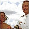 Première victoire : photo John Wayne, Otto Preminger, Patricia Neal