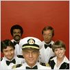 La Croisière s'amuse : photo Bernie Kopell, Fred Gandry, Gavin MacLeod, Lauren Tewes, Ted Lange
