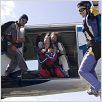 Les Pieds dans le vide : photo Adam Kosh, Eric Bruneau, Guillaume Lemay-Thivierge, Laurence Leboeuf