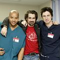 Scrubs : photo Colin Farrell, Donald Faison, Zach Braff