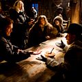 Les Huit salopards : Photo Jennifer Jason Leigh, Kurt Russell, Quentin Tarantino, Tim Roth