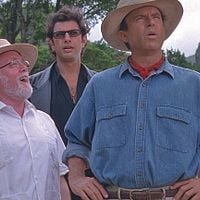 Jurassic Park : photo Jeff Goldblum, Laura Dern, Martin Ferrero, Richard Attenborough, Sam Neill