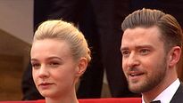 Justin Timberlake et l'équipe des Coen sur les marches...