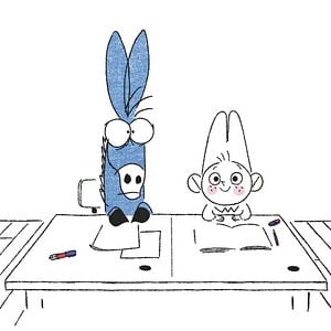 En sortant de l'école : Photo