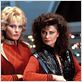 V : les visiteurs : photo Jane Badler, June Chadwick
