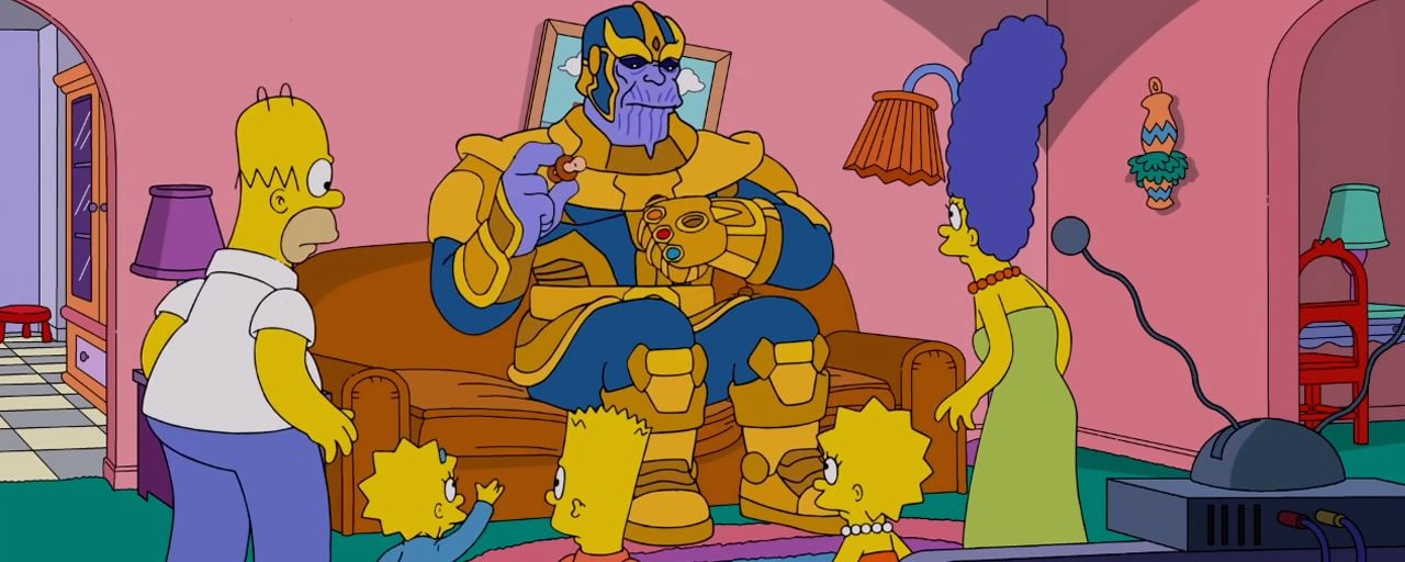 Les Simpson : quand Thanos squatte le célèbre canapé le temps d'un gag