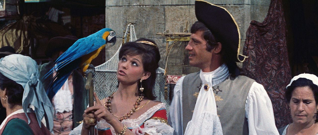 Film Le Clown Avec Jean Paul Belmondo Photo de Jean-Paul Belmondo - Cartouche : Photo Claudia Cardinale, Jean