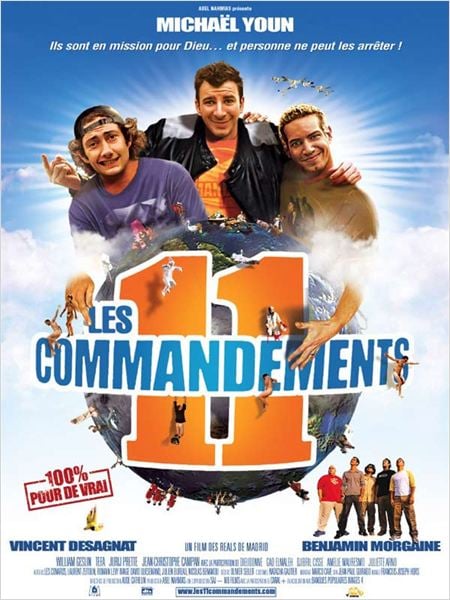 Les 11 commandements : affiche Benjamin Morgaine, François Desagnat, Michaël Youn, Thomas Sorriaux