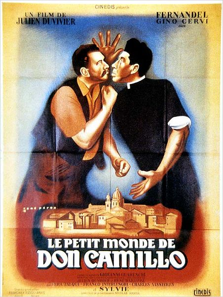 Le Petit monde de Don Camillo : affiche Fernandel, Gino Cervi, Julien Duvivier