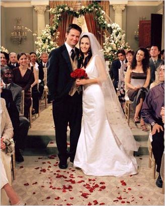 Friends : photo Courteney Cox, Matthew Perry