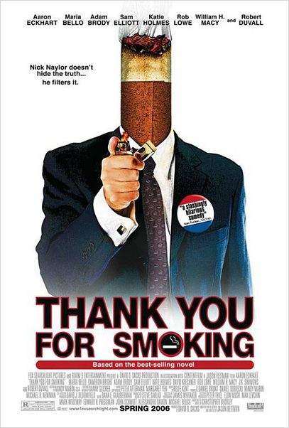 Thank you for smoking : affiche Jason Reitman