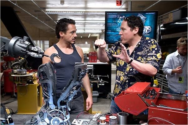 Iron Man : Photo Jon Favreau, Robert Downey Jr.