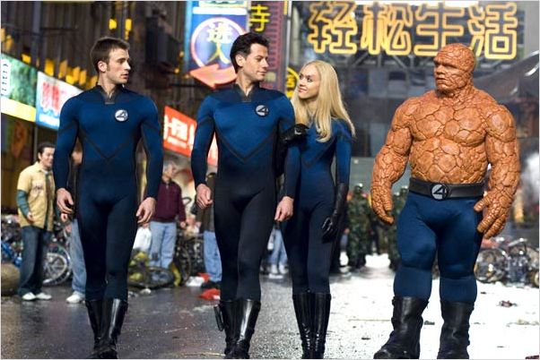 Les 4 Fantastiques et le Surfer d'Argent : photo Chris Evans, Ioan Gruffudd, Jessica Alba, Michael Chiklis, Tim Story