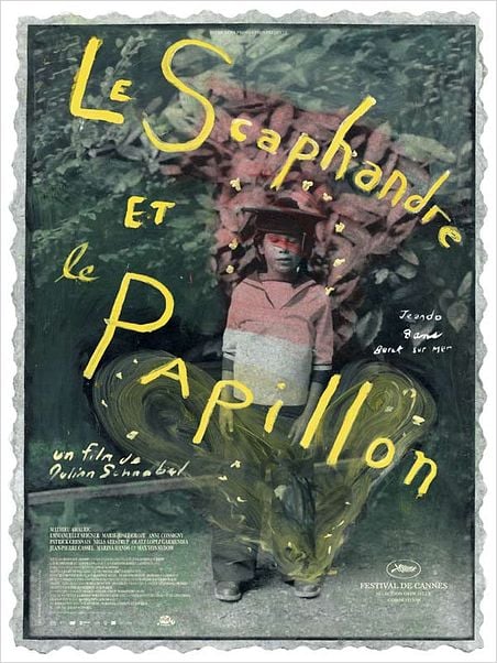 Le scaphandre et le papillon : affiche Julian Schnabel