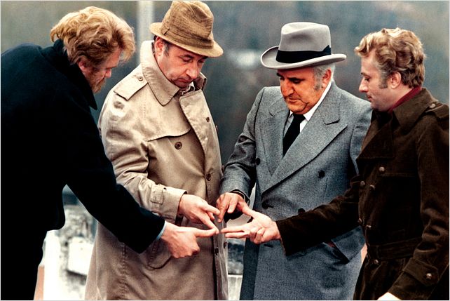 Mes chers amis : photo Duilio del Prete, Mario Monicelli, Philippe Noiret