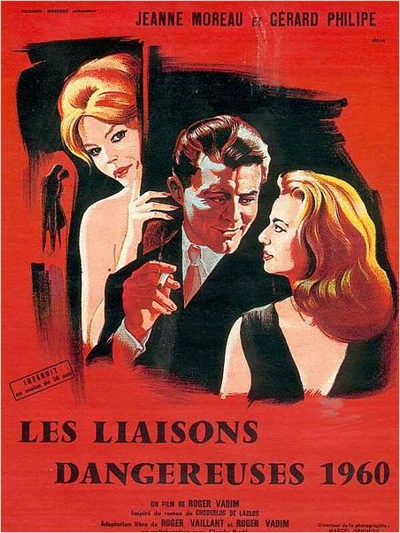 Les Liaisons dangereuses 1960 : affiche Roger Vadim