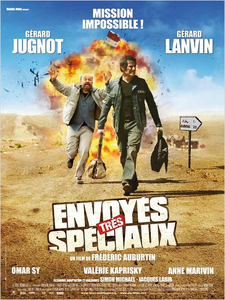 Envoyés très spéciaux : affiche Frédéric Auburtin, Gérard Jugnot, Gérard Lanvin