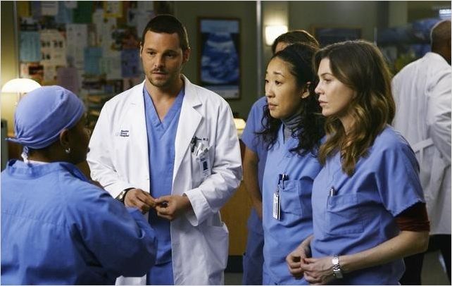 Grey's Anatomy : Photo Chandra Wilson, Ellen Pompeo, Justin Chambers, Sandra Oh