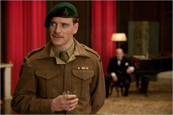 Inglourious Basterds : photo Michael Fassbender, Quentin Tarantino