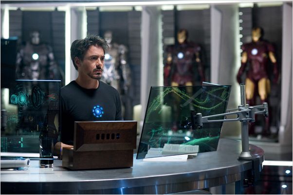 Iron Man 2 : Photo Jon Favreau, Robert Downey Jr.