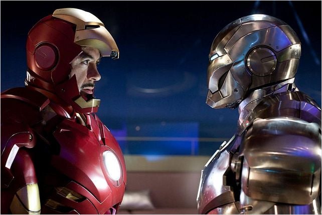 Iron Man 2 : Photo Jon Favreau, Robert Downey Jr.