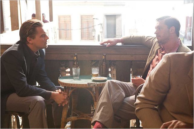 Inception : Photo Christopher Nolan, Leonardo DiCaprio, Tom Hardy