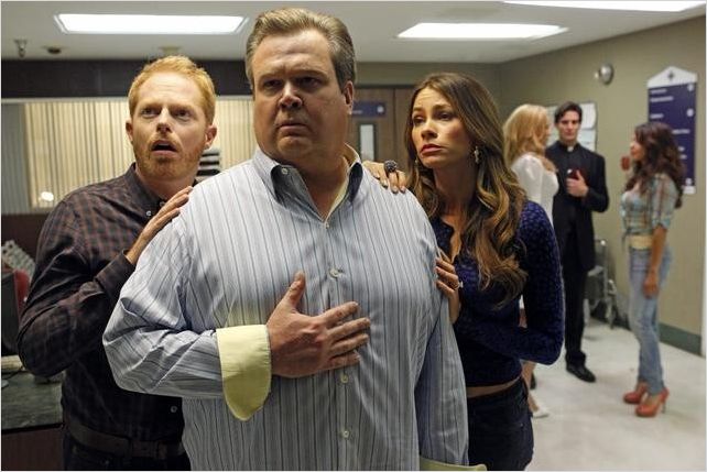 Modern Family : photo Eric Stonestreet, Jesse Tyler Ferguson, Sofia Vergara