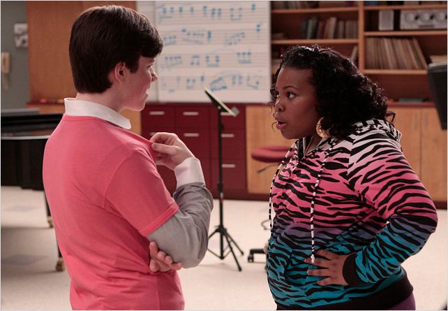 Glee : Photo Amber Riley, Chris Colfer