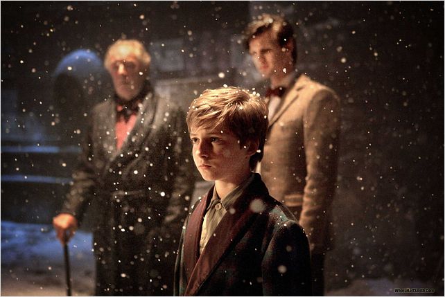 Doctor Who (2005) : photo Laurence Belcher, Matt Smith (IV), Michael Gambon