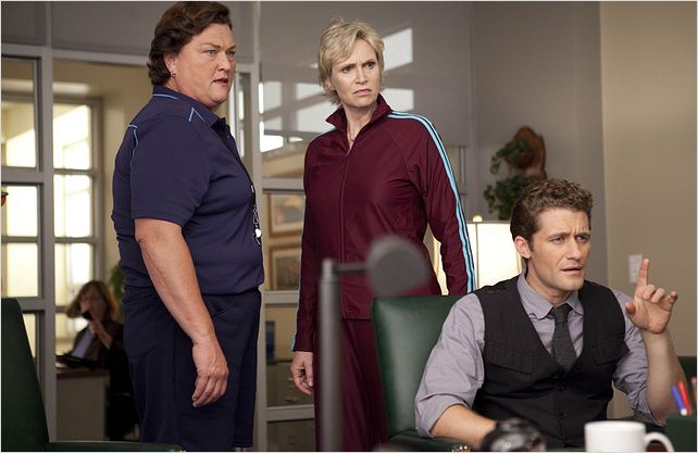 Glee : Photo Jane Lynch, Matthew Morrison