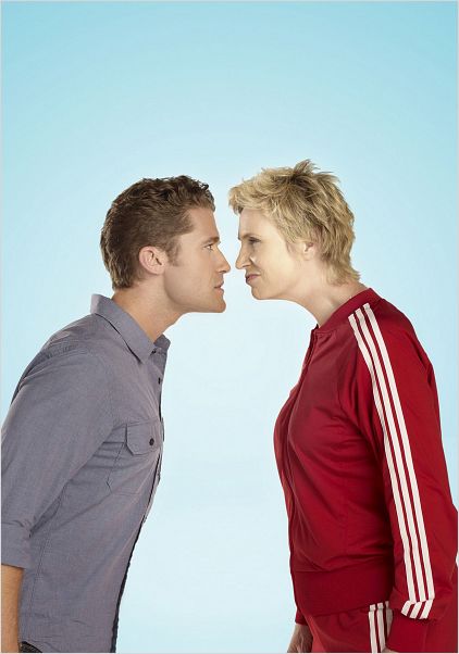 Glee : Photo Jane Lynch, Matthew Morrison