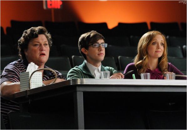 Photo Dot Jones, Jayma Mays, Kevin McHale