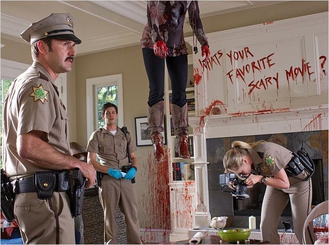 Scream 4 : photo Adam Brody, David Arquette, Marley Shelton, Wes Craven