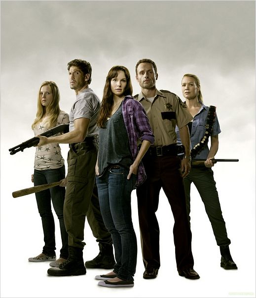 The Walking Dead : Photo Andrew Lincoln, Emma Bell, Jon Bernthal, Laurie Holden, Sarah Wayne Callies