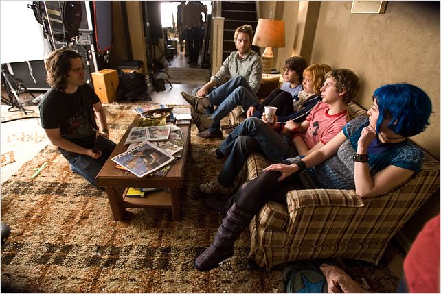 Scott Pilgrim : Photo Alison Pill, Edgar Wright, Johnny Simmons, Mark Webber, Mary Elizabeth Winstead