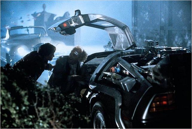 Retour vers le futur : photo Christopher Lloyd, Michael J. Fox, Robert Zemeckis