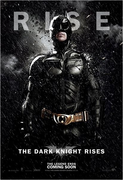 The Dark Knight Rises : Affiche Christian Bale, Christopher Nolan