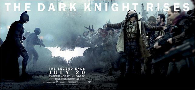 The Dark Knight Rises : Affiche Christian Bale, Christopher Nolan, Tom Hardy