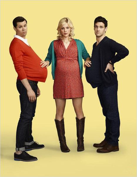 The New Normal : photo Andrew Rannells, Georgia King, Justin Bartha