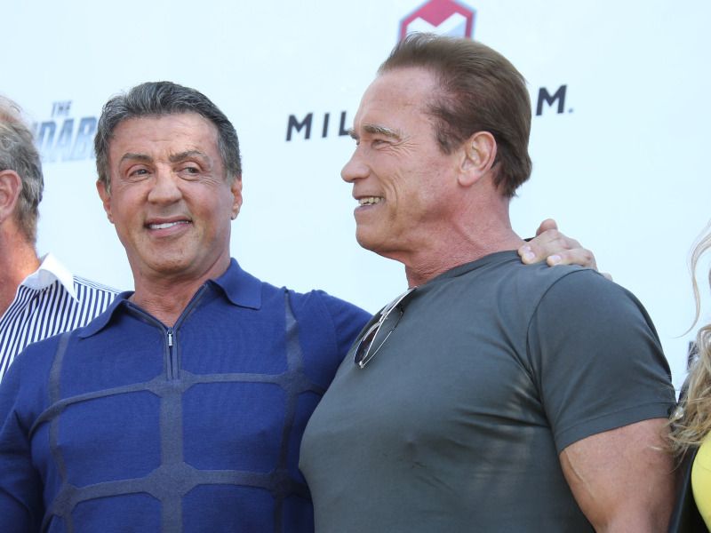 Pelicula Sylvester Stallone Y Arnold Schwarzenegger Sylvester Stallone et Arnold Schwarzenegger - Cannes 2014 : Stallone