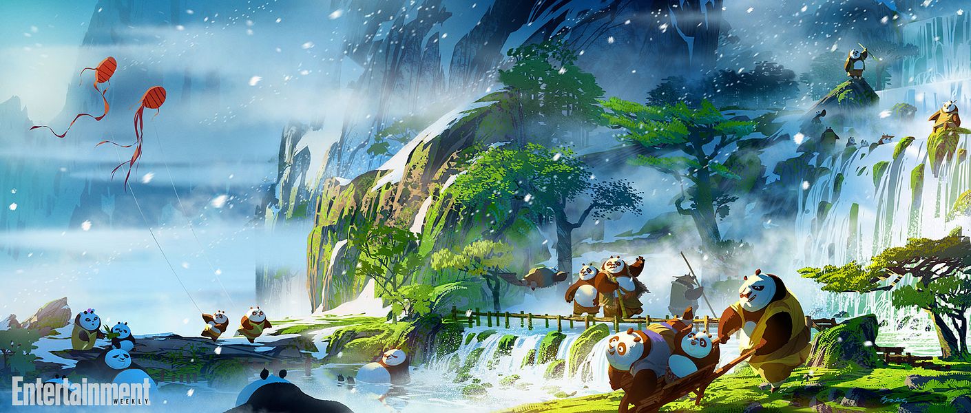 Kung Fu Panda 3 : les concept arts