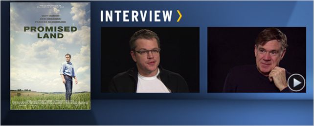 "Promised Land" : Matt Damon et Gus Van Sant au micro ! [VIDEO]