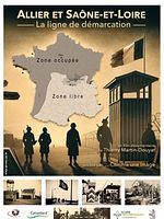 poster de Allier et Saône-et-Loire, la ligne de démarcation