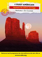 poster de Connaissance du Monde : L'ouest américain - Hymne à la nature sauvage