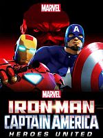 poster de Iron Man and Captain America: Heroes United
