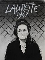 poster de Laurette 1942, une volontaire au camp du Récébédou