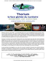 poster de Thorium, la face gâchée du nucléaire