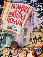 poster de L'Homme au coin du mur rose